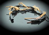 Barbed Wire Dual Twist Leather Bracelet