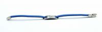 Inspirational Bracelet - Steel Blue Leather & Steel Customised.
