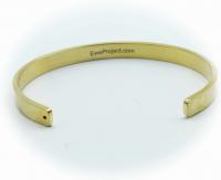 Gold Stainless Steel Cuff Bangle With Your Chosen EWE Mantra