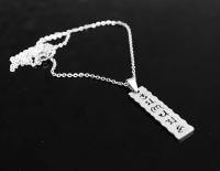 Buddhism Om Mani Padme Hum Tag pendant Necklace