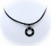 Buddhism Om Mani Padme Hum Circle Pendant Necklace