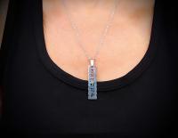 Buddhism Om Mani Padme Hum Tag pendant Necklace