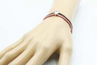 Heart Double layer Mesh Chain Bracelet