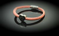Heart On Heart Cork Leather Custom Bracelet