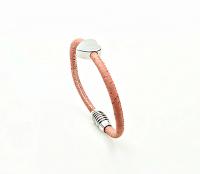Heart On Heart Cork Leather Custom Bracelet