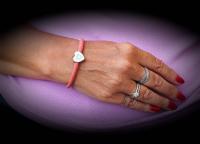 Heart On Heart Cork Leather Custom Bracelet