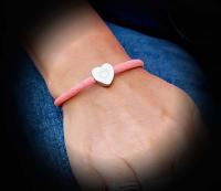 Heart On Heart Cork Leather Custom Bracelet