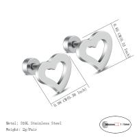 Heart Earrings in Stainless Steel