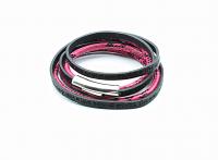 Wrap Around Double Layer Snakeskin Inspirational Bracelet