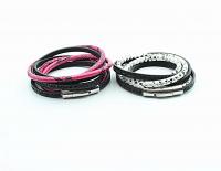 Wrap Around Double Layer Snakeskin Inspirational Bracelet
