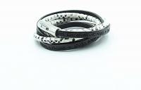 Wrap Around Double Layer Snakeskin Inspirational Bracelet