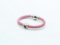 Pink Stingray Heart Of Steel Bracelet