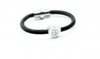 Triple Heart Cork Leather Custom Bracelet