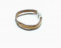 Inspirational Mantra Bracelet Triple Layer "Wish Dream Believe"
