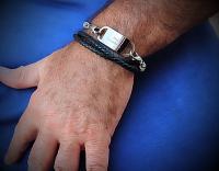 Wrap Around Braided Leather Inspirational Bracelet - Customisable