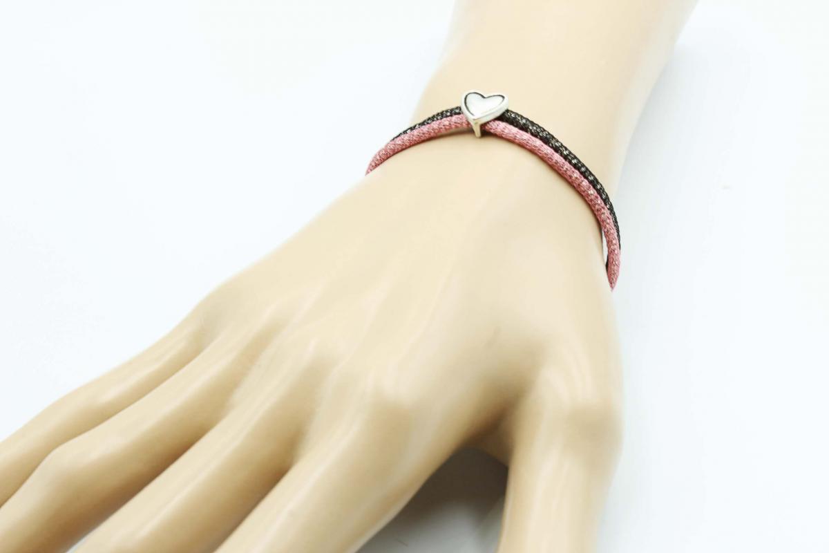 Heart Double layer Mesh Chain Bracelet