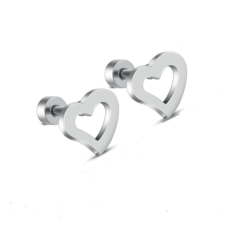 Heart Earrings in Stainless Steel
