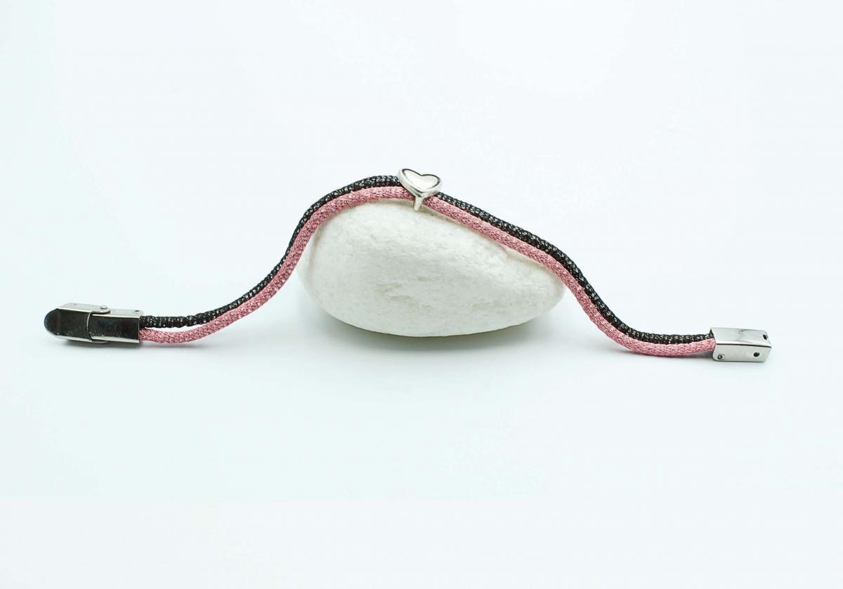 Heart Double layer Mesh Chain Bracelet