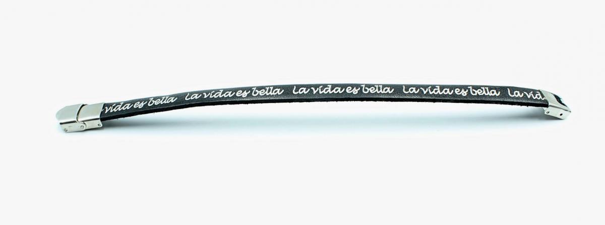 La Vida Es Bella (Life is Beautiful) Leather Bracelet
