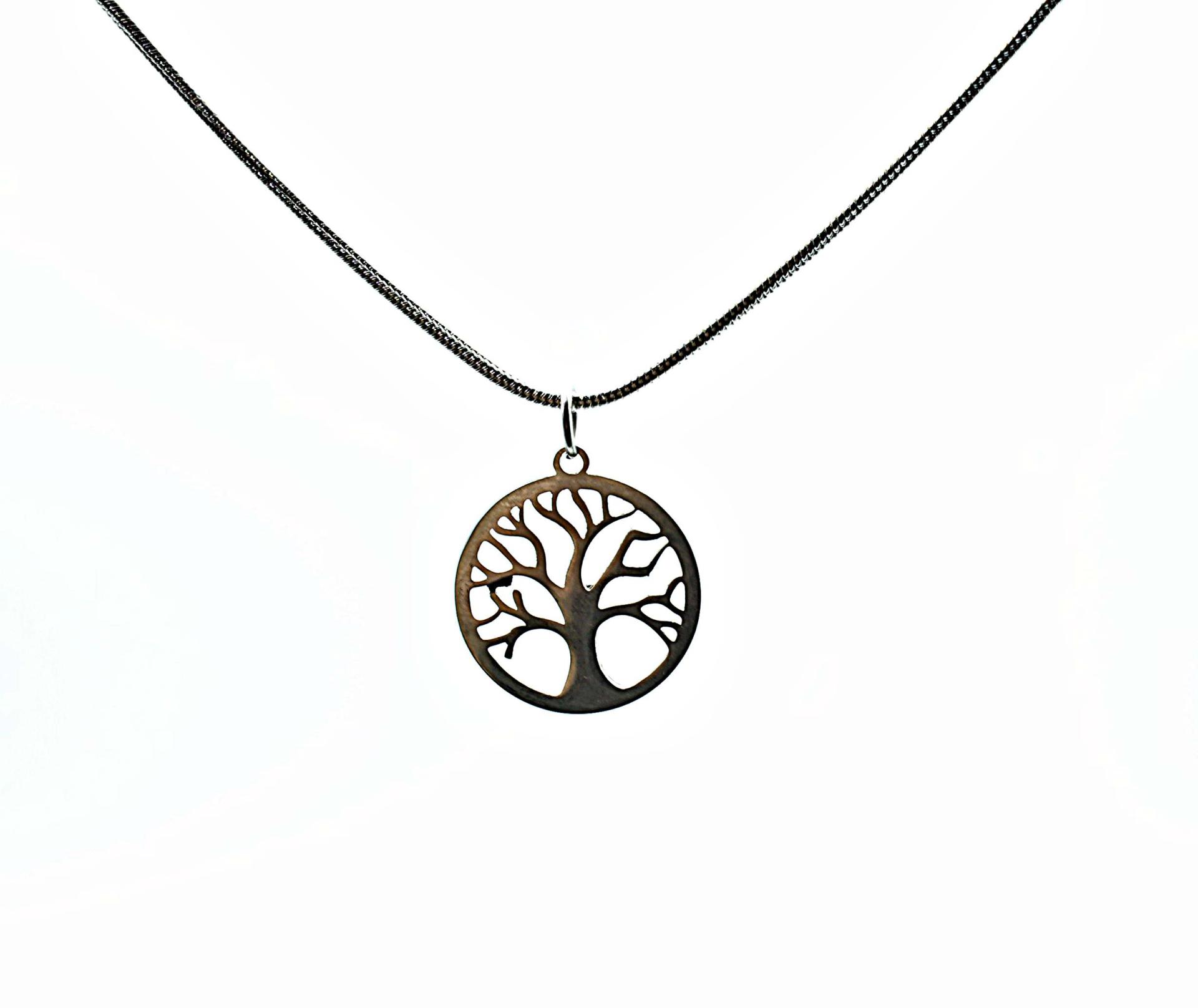 Tree Of Life Filigree Stainless Steel Pendant